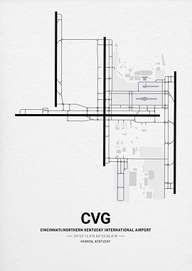 Cincinnati/Northern Kentucky International Airport Map