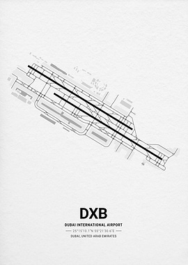 Dubai International Airport Map