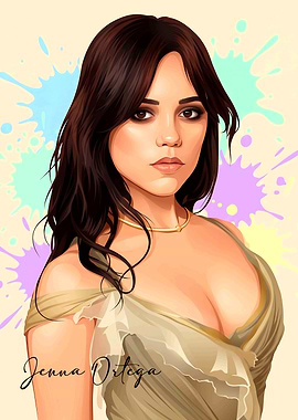 Jenna Ortega Digital Portrait