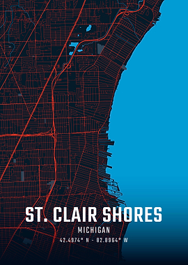 St. Clair Shores City Map