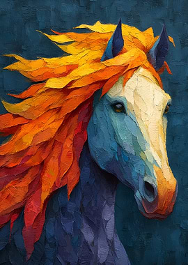 Vibrant Horse Portrait