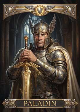 Paladin Knight with Sword