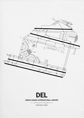 Indira Gandhi International Airport Map