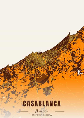 Casablanca City Map