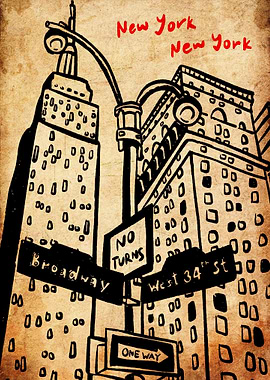 New York City Street Scene