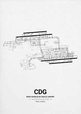 Paris Charles de Gaulle Airport Map