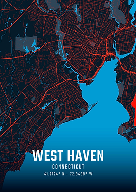 West Haven Connecticut City Map