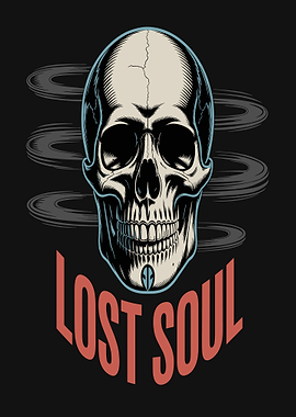 Lost Soul Skull Graphic