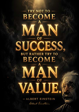Albert Einstein Quote on Success and Value