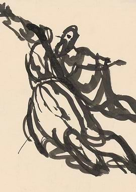 Ink sketch of a dancer