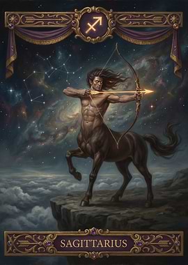 Sagittarius Centaur Archer in Space