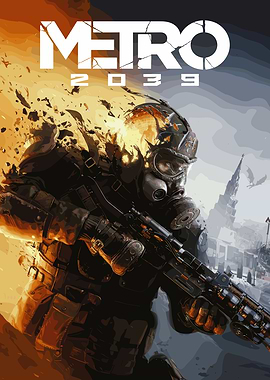 Metro 2039 Soldier with Gas Mask