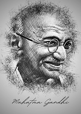 Mahatma Gandhi Sketch