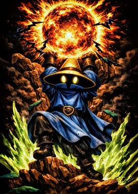 Black Mage Holding the Sun