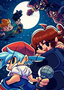 Friday Night Funkin' Characters in Action
