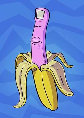 Pink Finger in Banana
