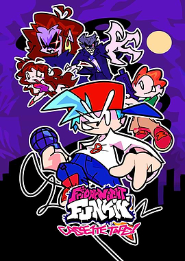 Friday Night Funkin' Cassette Tapes Poster