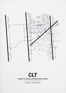 Charlotte Douglas International Airport Map