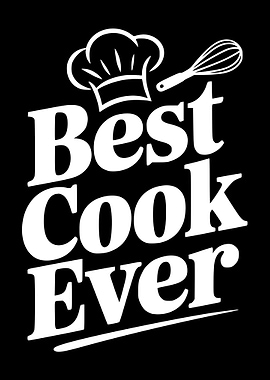 Best Cook Ever Chef Hat Whisk