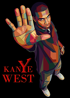 Kanye West Pop Art Portrait