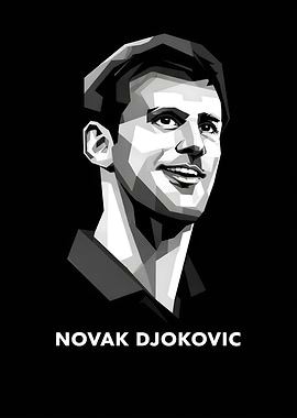 Novak Djokovic WPAP Portrait