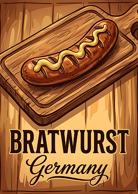 Bratwurst Germany Poster
