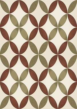 Geometric Pattern with Interlocking Circles