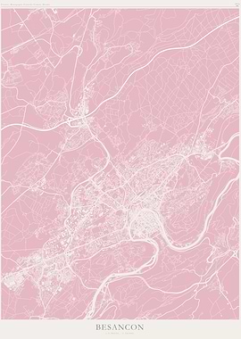 Besancon Map Poster