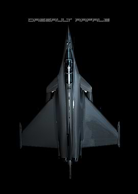 Dassault Rafale Fighter Jet Top View