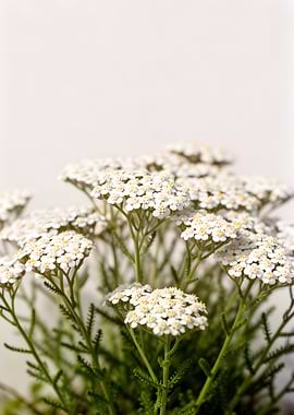 White Yarrow Flowers
