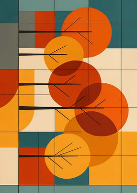 Abstract Trees with Geometric Shapes