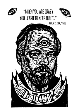 Philip K. Dick Third Eye Portrait