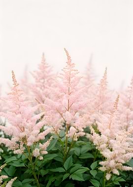 Soft Pink Astilbe Flowers