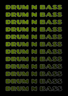 Drum and Bass Text Art