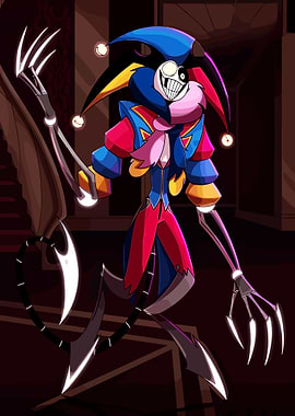 Creepy Jester Character