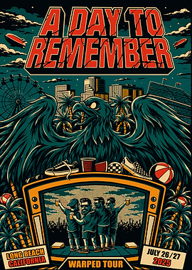 A Day To Remember Warped Tour Poster