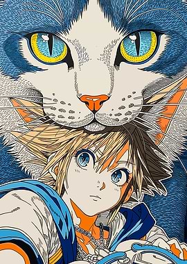 Sora and a Giant Cat