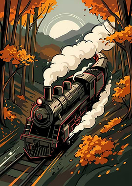 Autumn Train Journey