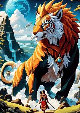 Giant Tiger and Warrior