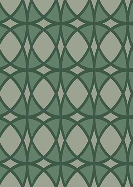Geometric Pattern with Intersecting Arcs