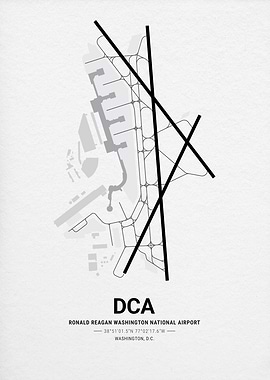 Ronald Reagan Washington National Airport Map