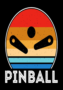 Retro Pinball Sunset Design