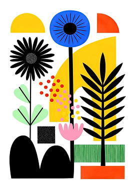 Abstract Floral Composition