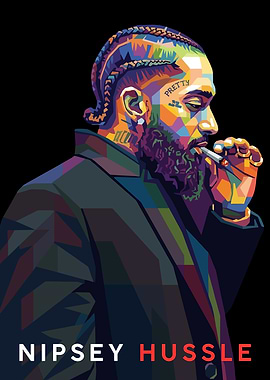Nipsey Hussle Pop Art Portrait