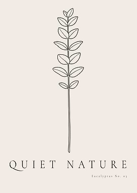 Balanced Growth - Modern Eucalyptus Silhouette