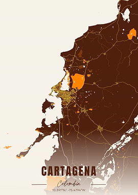 Cartagena Colombia Map