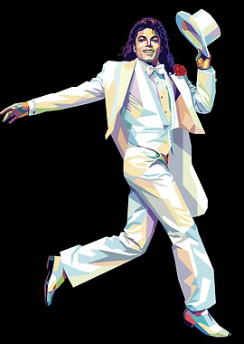 Michael Jackson in Pop Art Style