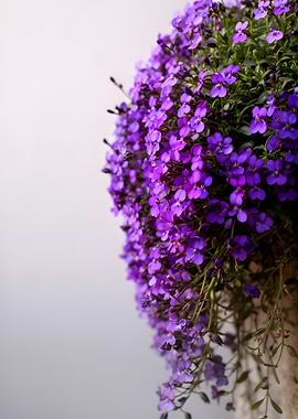 Cascading Purple Flowers