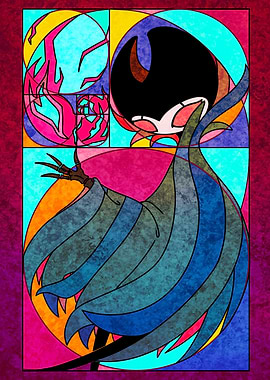 Stained Glass Hornet from Hollow Knight