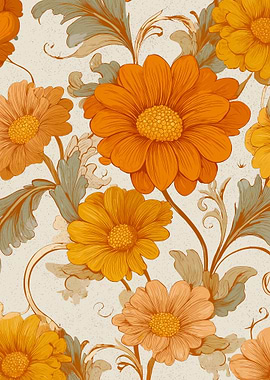 Retro Floral Pattern